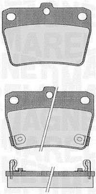 MAGNETI MARELLI Piduriklotsi komplekt,ketaspidur 363916060578